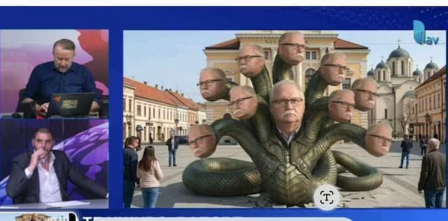 Kadar iz specijalnog izdanja emisije „Raport” Televizije Lav -foto print scrin