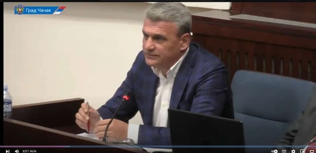 Gradonačelnik Čačka Milun Todorović, foto: printscreen