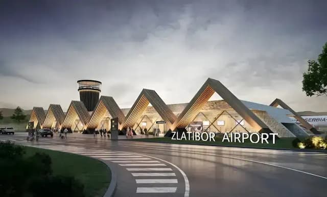 Zlatibor Airport: Budući izgled vazdušne luke na Zlatiboru; Render: A3 Architects