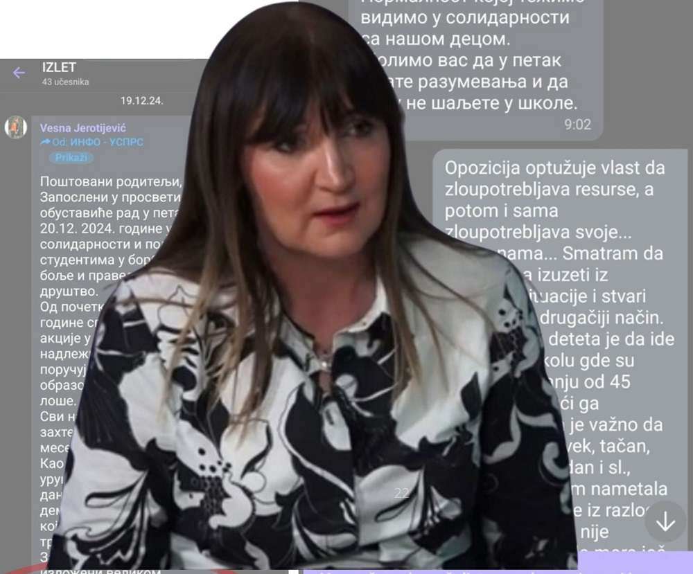 GLAS ZAPADNE SRBIJE - Vesna Jerotijević izbacila majku iz grupe jer se nije slagala da joj dete ne ide u školu