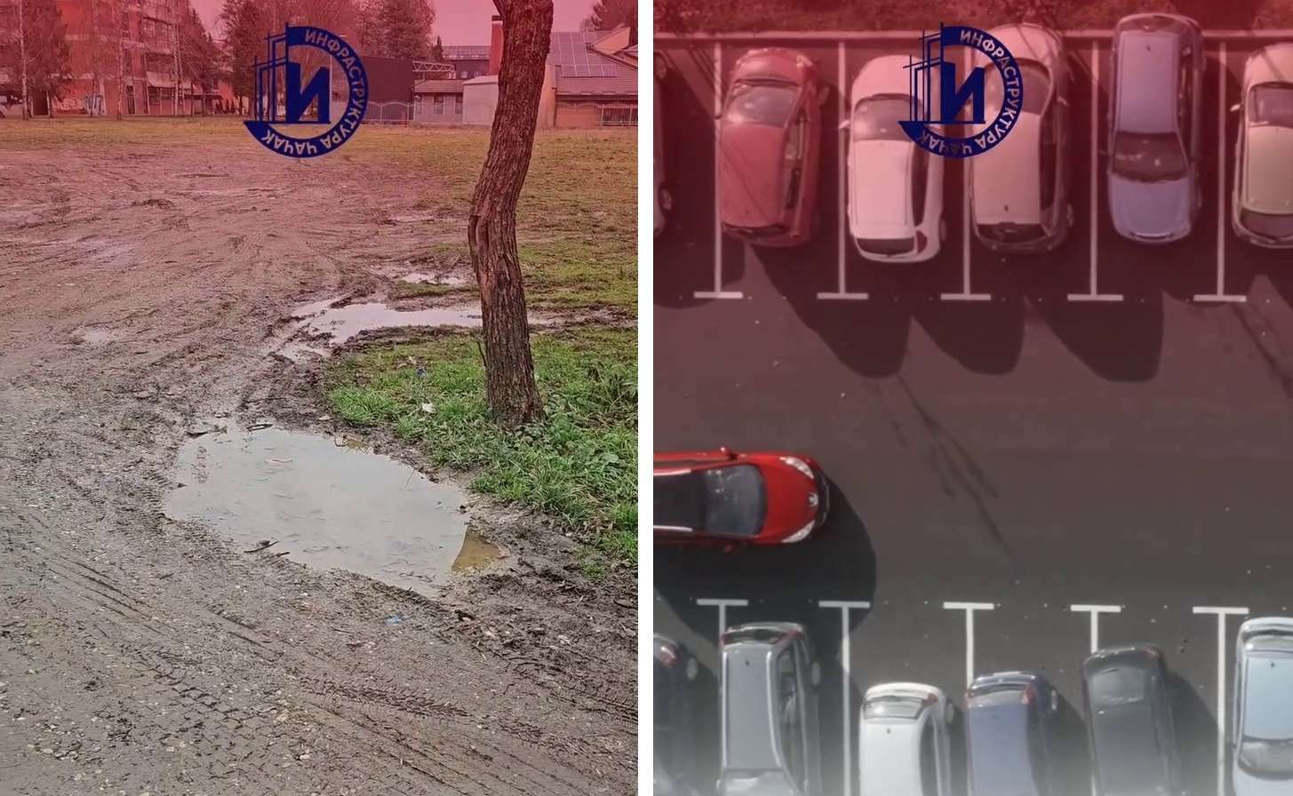 GLAS ZAPADNE SRBIJE - Bliži se kraj mukama čačanskih vozača asfaltira se još jedan parking prostor