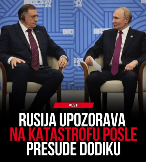 GLAS ZAPADNE SRBIJE - Rusija upozorava moguća katastrofa posle presude Dodiku